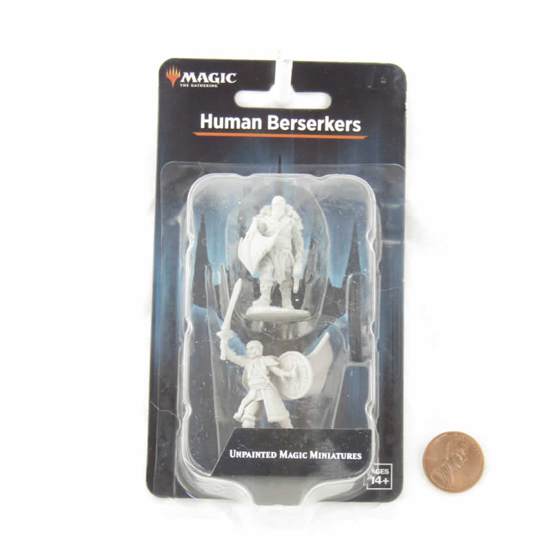 Human Berserkers Miniatures - Magic The Gathering Unpainted Minis WZK90277