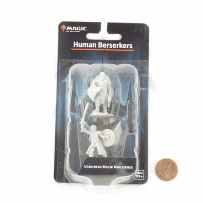 Human Berserkers Miniatures - Magic The Gathering Unpainted Minis WZK90277