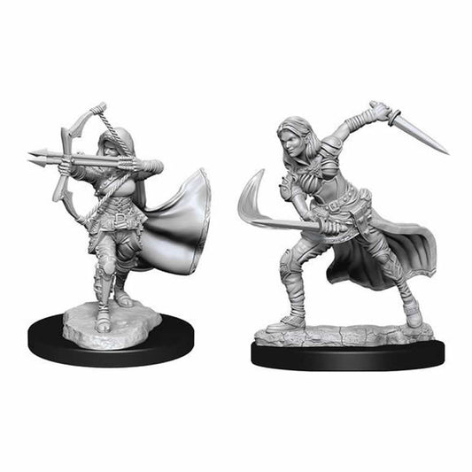 Air Genasi Female Unpainted Miniatures, 2-Pack – Nolzur's Marvelous Miniatures for D&D