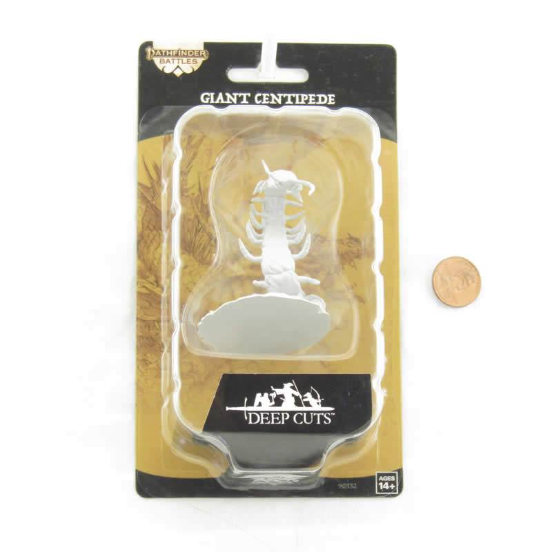 WZK90332 Giant Centipede Miniature Figure Pathfinder Battles Deep Cuts Unpainted Miniatures