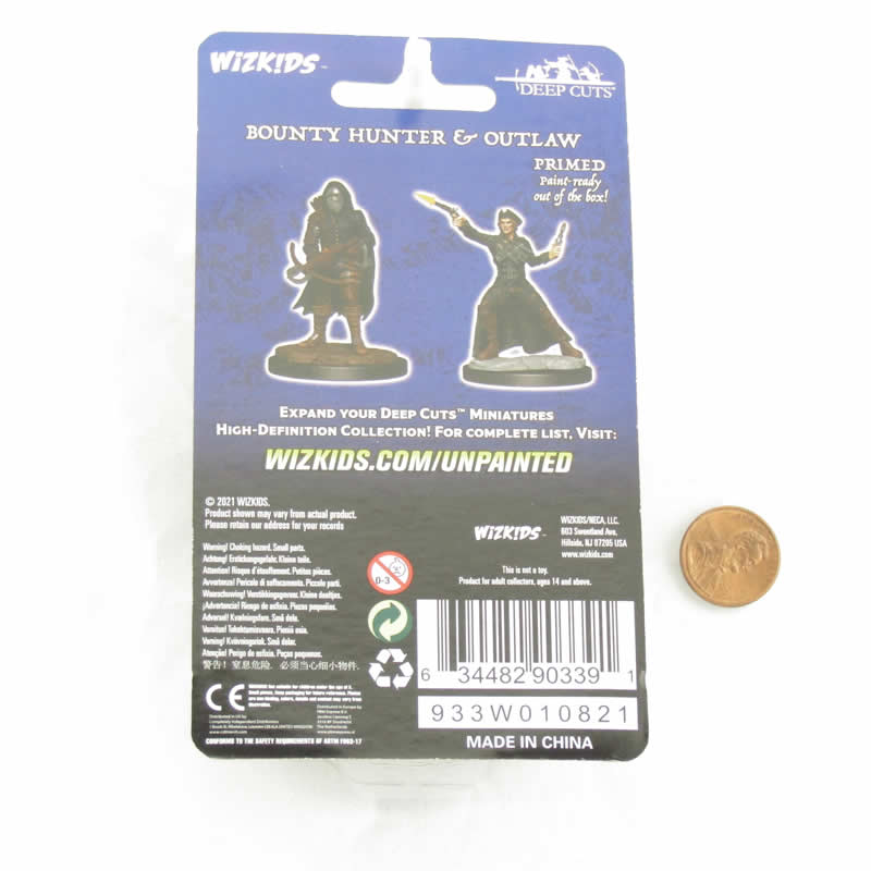Bounty Hunter and Outlaw Unpainted Miniatures - WizKids Deep Cuts WZK90339