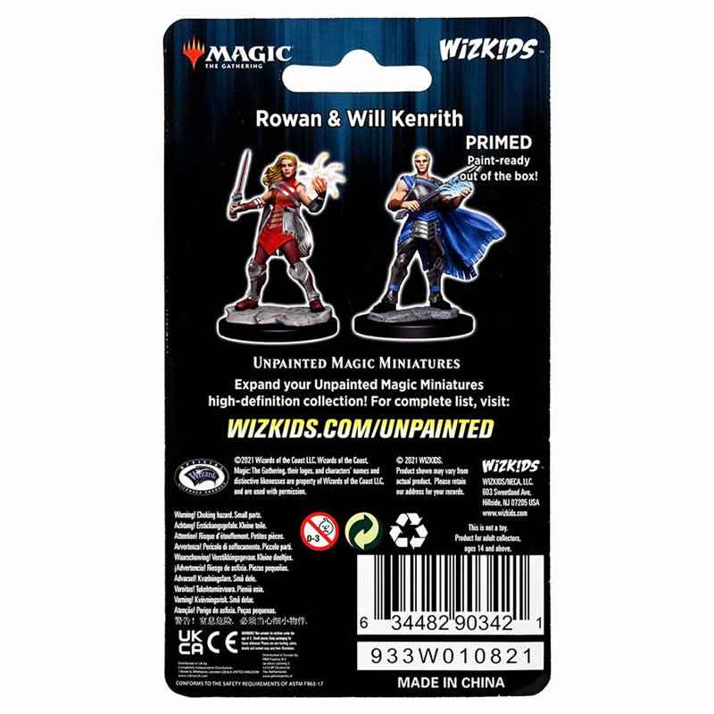 WZK90342 Rowan Kenrith and Will Kenrith Unpainted Magic Miniature Figures Deep Cuts