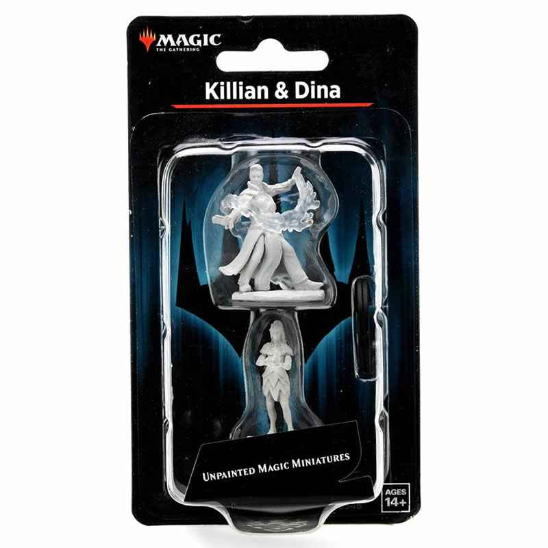 WZK90346 Killian and Dina Unpainted Magic Miniature Figures Deep Cuts