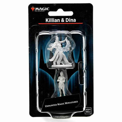 WZK90346 Killian and Dina Unpainted Magic Miniature Figures Deep Cuts