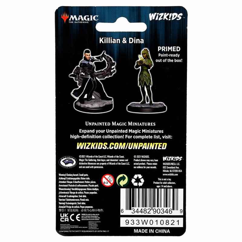 WZK90346 Killian and Dina Unpainted Magic Miniature Figures Deep Cuts