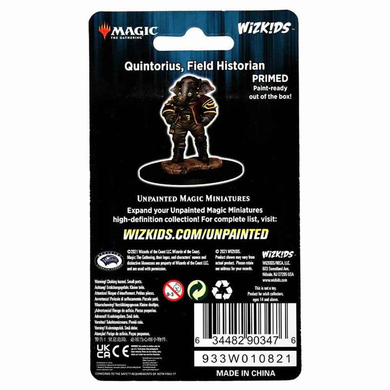 WZK90347 Quintorius Field Historian Unpainted Magic Miniature Figures Deep Cuts