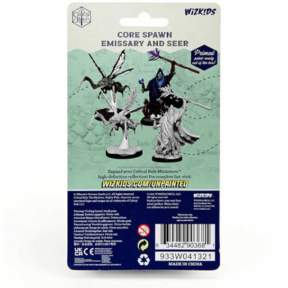 WZK90368 Core Spawn Emissary and Seer Unpainted Miniatures Critical Role Series Figures