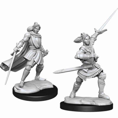 WZK90390 Half-elf Pally Xhorhas Paladin Female Unpainted Miniatures Critical Role Series Figures