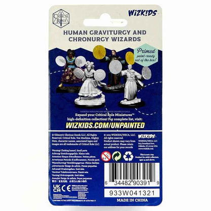 WZK90391 Human Graviturgy and Chronurgy Wizards Unpainted Miniatures Critical Role Series Figures