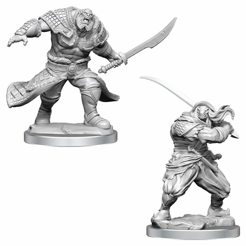 Zurgo Helmsmasher & Unyielding Krumar Unpainted Magic Miniatures - Deep Cuts WZK90397