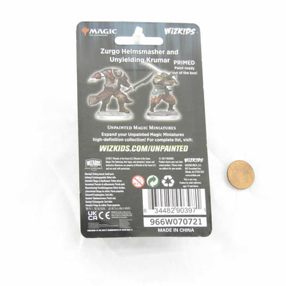 Zurgo Helmsmasher & Unyielding Krumar Unpainted Magic Miniatures - Deep Cuts WZK90397