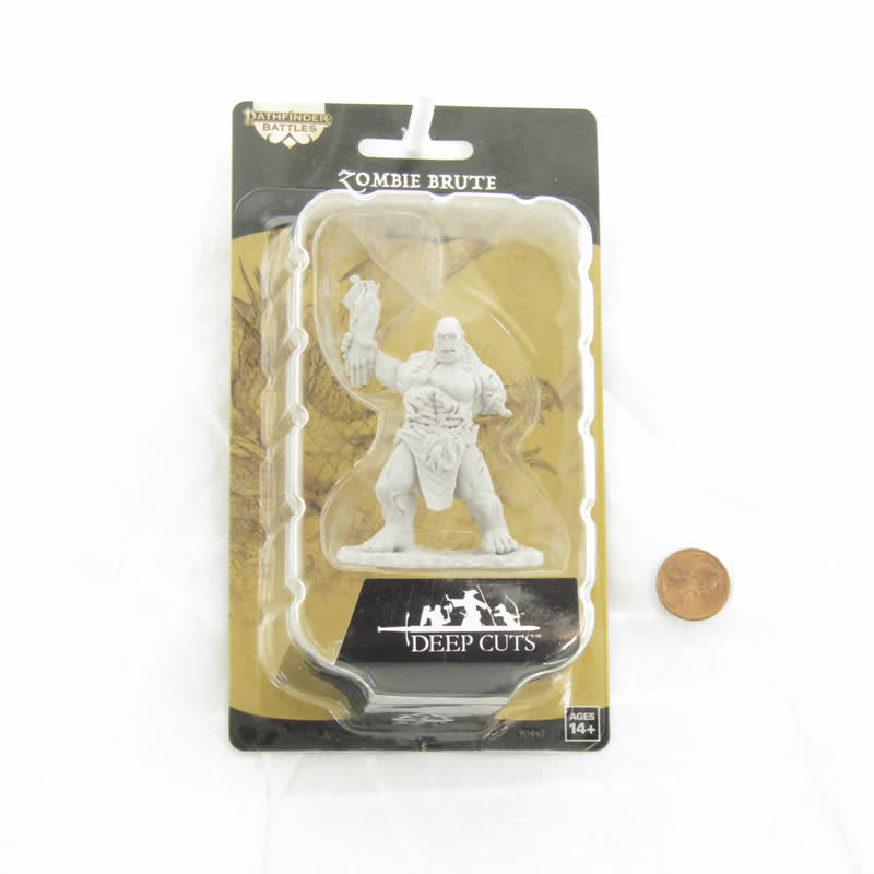 WZK90447 Zombie Brute Miniature Figure Pathfinder Battles Deep Cuts Unpainted Miniatures