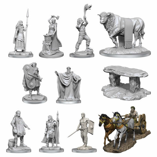 WZK90454 Brigante Celts Unpainted Miniature Figures Deep Cuts WizKids