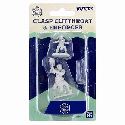 WZK90470 Clasp Cutthroat and Enforcer Unpainted Miniatures Critical Role Series Figures