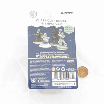 WZK90470 Clasp Cutthroat and Enforcer Unpainted Miniatures Critical Role Series Figures