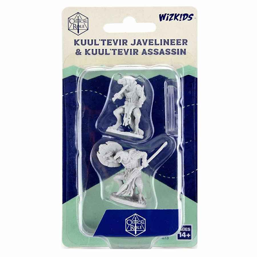WZK90473 Kuultevir Javelineer and Kuultevir Assassin Unpainted Miniatures Critical Role Series Figures