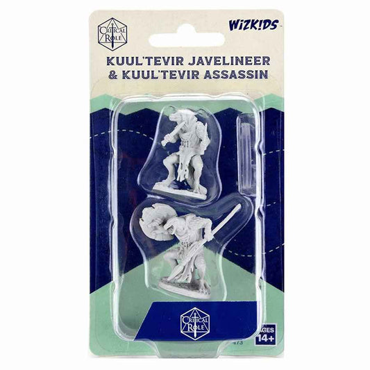 WZK90473 Kuultevir Javelineer and Kuultevir Assassin Unpainted Miniatures Critical Role Series Figures