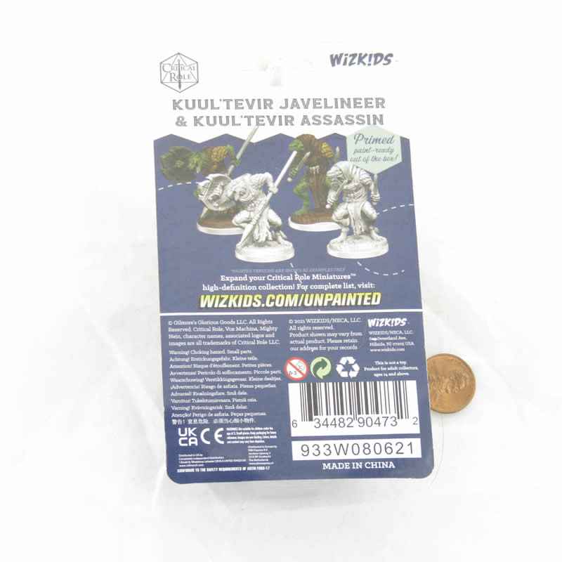 WZK90473 Kuultevir Javelineer and Kuultevir Assassin Unpainted Miniatures Critical Role Series Figures