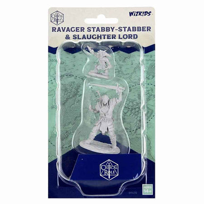 WZK90479 Ravager Stabby Stabber and Slaughter Lord Unpainted Miniatures Critical Role Series Figures