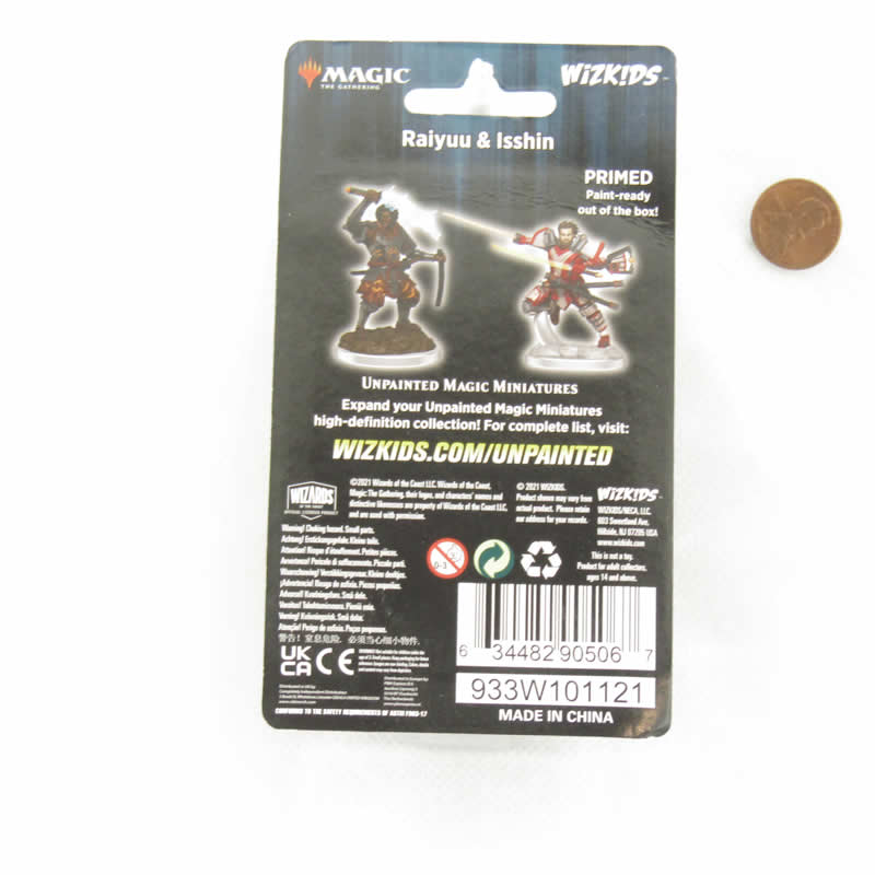 Raiyuu and Isshin Unpainted Magic Miniature - Deep Cuts WZK90506