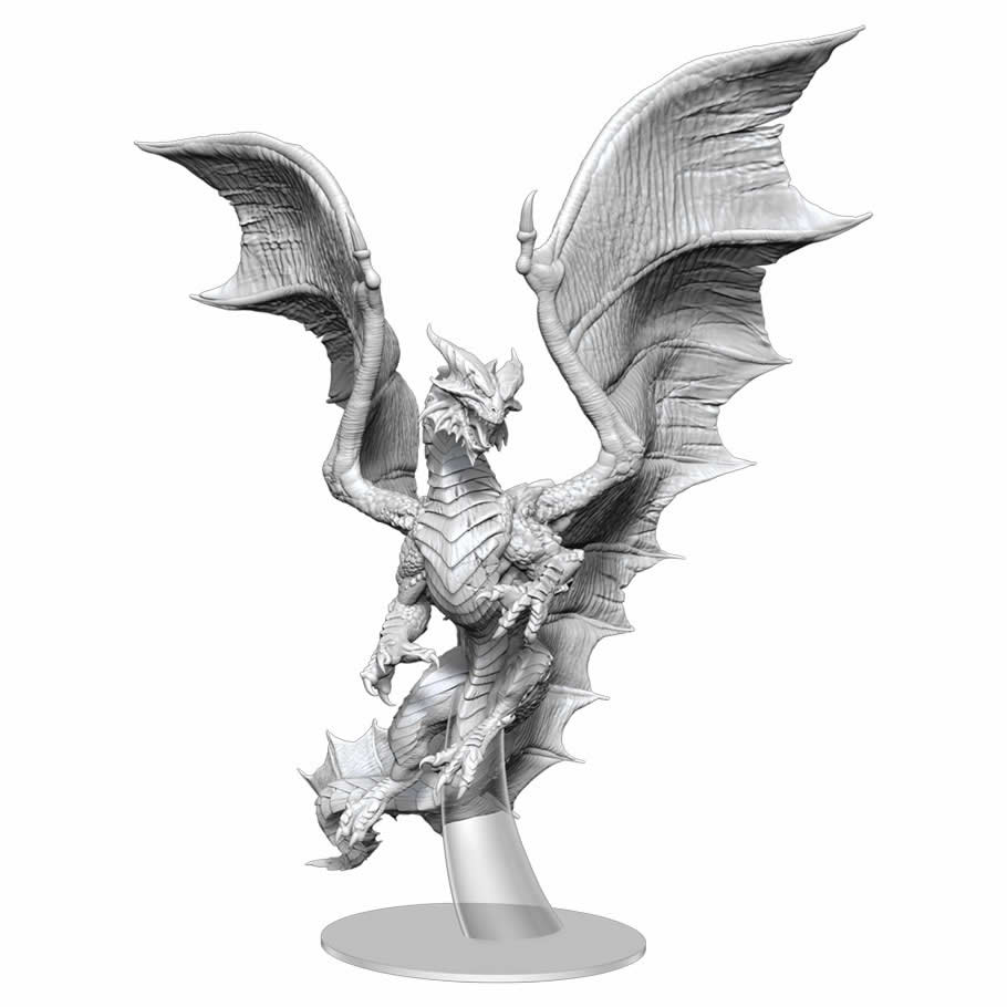 Adult Copper Dragon Unpainted Miniature – Nolzur's Marvelous Miniatures for D&D