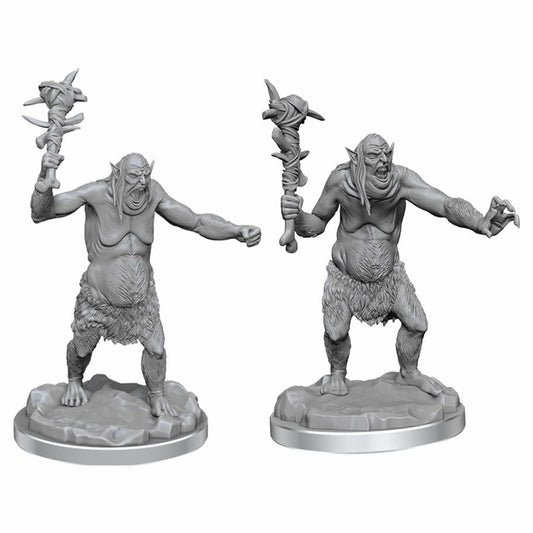 Grimlocks Unpainted Monster Miniatures, 2-Pack – Nolzur's Marvelous Miniatures for D&D