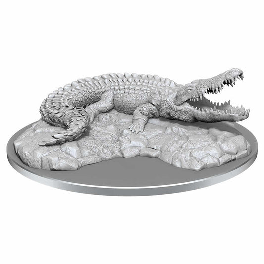 Giant Crocodile Miniature Figure WizKids Deep Cuts Unpainted Miniatures WizKids