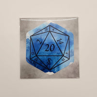 Wall of Water Nat 20 D20 Sticker