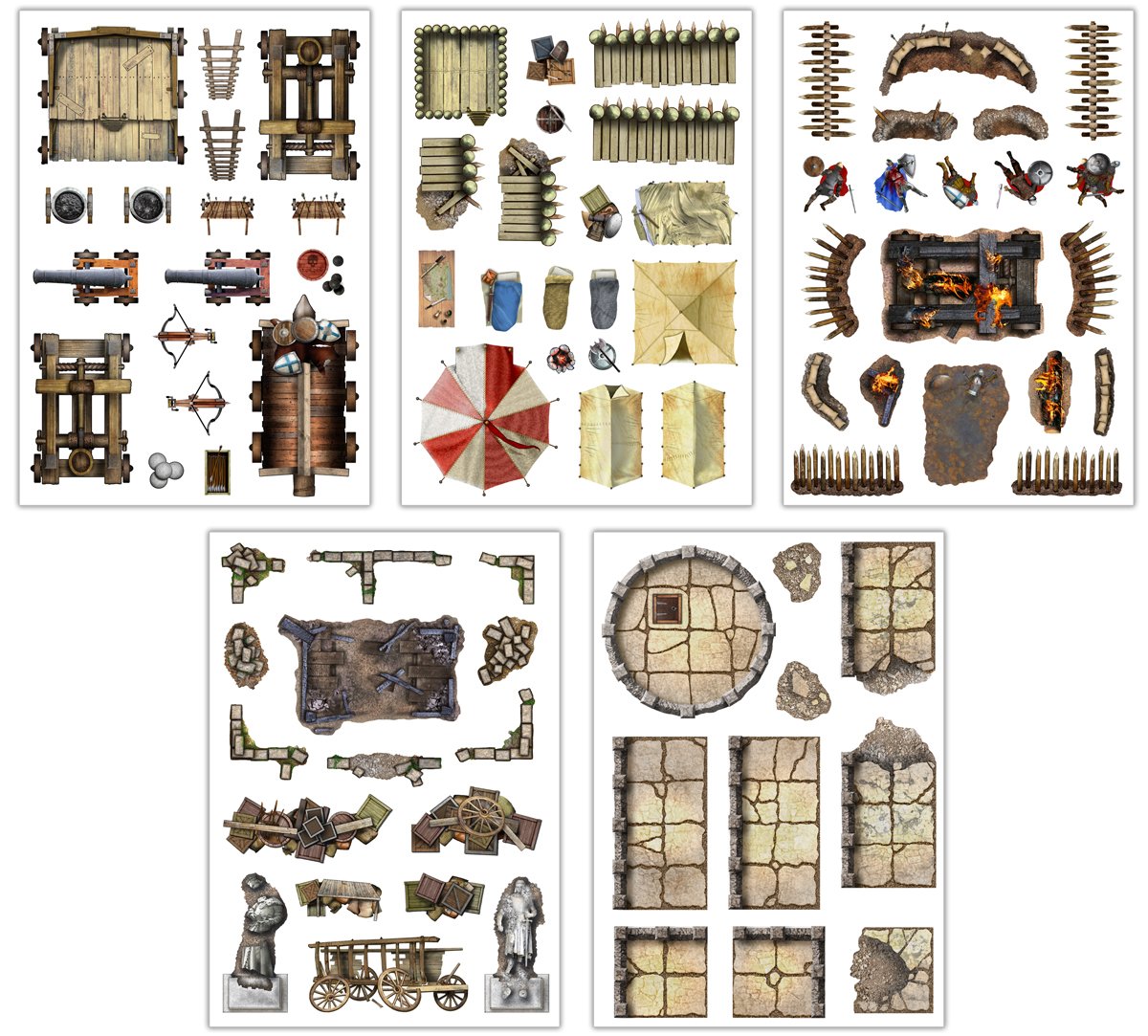 Battle Mats: Add On Scenery - War & Siege