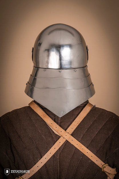 German Sallet Helmet 15th Cent. 1,6mm Polished