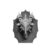 Water Elemental Dragon Wall-Mountable Bust