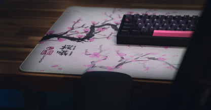 "Whispers of Sakura" — Cherry Blossom Deskmat