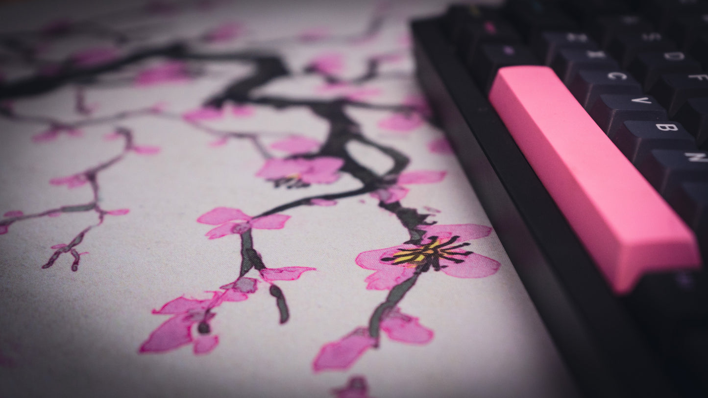"Whispers of Sakura" — Cherry Blossom Deskmat