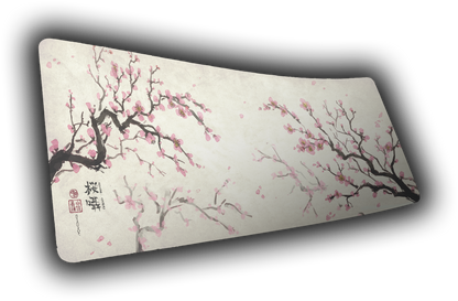 "Whispers of Sakura" — Cherry Blossom Deskmat