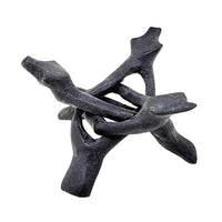 Black Wooden Cobra Tripod Stand 4"