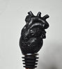 Anatomical Heart Winestopper, Black