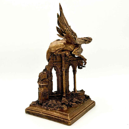 Griffin Statue, bronze finish
