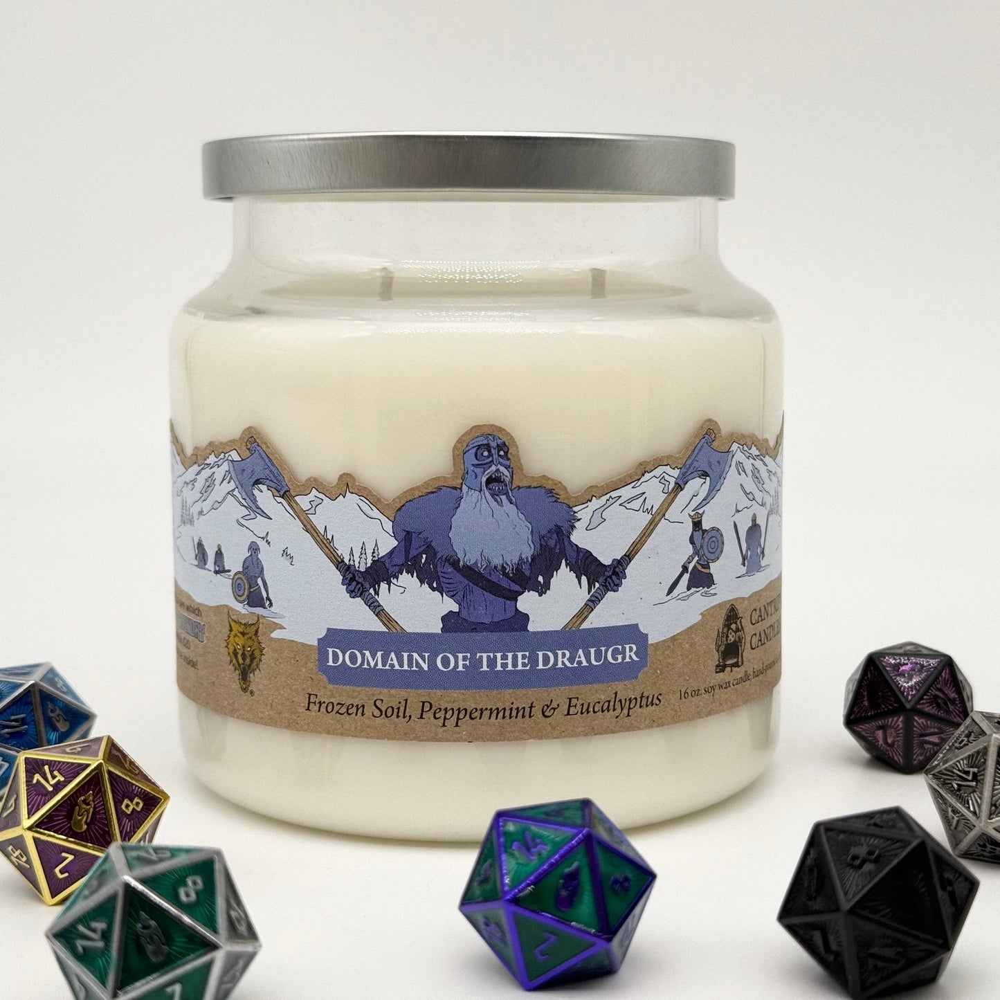 Cantrip Candles - Domain of the Draugr (16 oz Glass Candle)