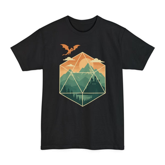 D20 Mountain Landscape Tall T-Shirt