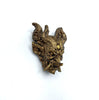 Oni Demon Head Magnet, Hand Painted Resin Sculpture | Mythic Fantasy Decor | Japanese Monster Magnet for Fantasy and Gothic Decor