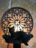 Cat and Gothic Cathedral Window Nightlight, Resin Sculpture | Medieval Gothic Night Light | Black Cat Lighting for Gothic Fantasy Home Decor