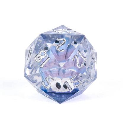 Purple Beholder 22mm D20 DND Roll a D20 Dice Handmade Sharp Resin