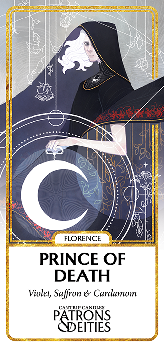 Cantrip Candles Florence Prince of Death 16oz - D&D Deity Candle