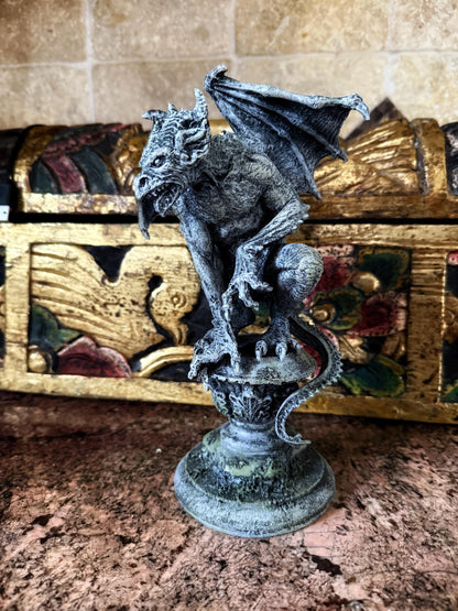 Gargoyle Statue – Hand Painted Medieval Monster Figurine