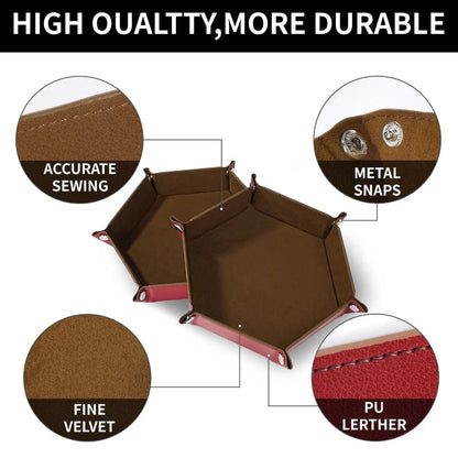 Acrylic two-color mix and match dnd dice set + dice tray