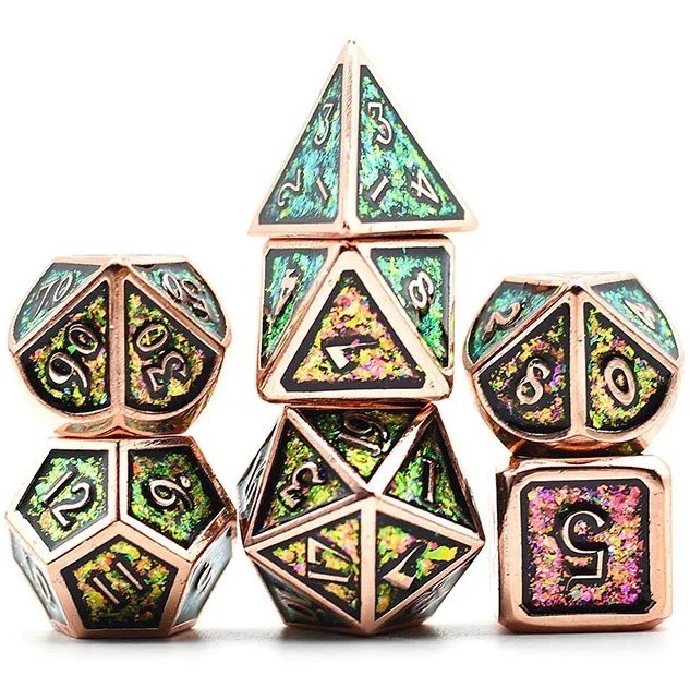 Adventurer Dwarven Metal Plating Dice Set