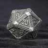 Ancient Greek Textured Metal DND Dice Set