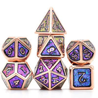 Arcane Dwarven Metal Plating Dice Set
