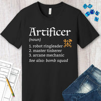 Artificer Class Definition T-Shirt – Funny DnD Definition Tee