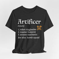 Artificer Class Definition T-Shirt – Funny DnD Definition Tee